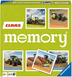Ravensburger CLAAS Memory® 20882 Classic Game for All Farming Machines Fans, Memory Game for 2 to 8 Players from 6 Years