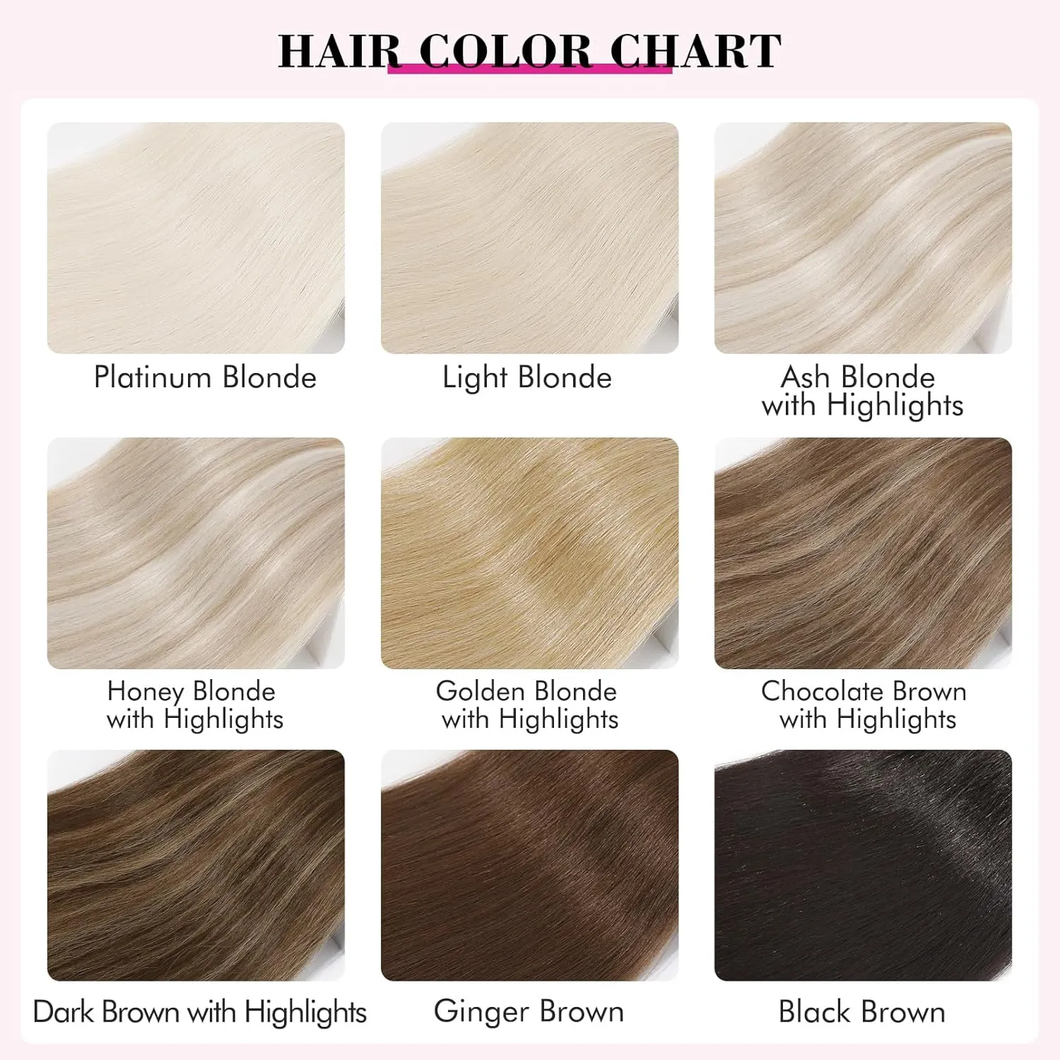 REECHO Hair Extensions, 11PCS Clip in Hair Extensions 24" Long Straight hair extensions HE005 Natural Soft Synthetic Hairpieces for Women – Light Blonde