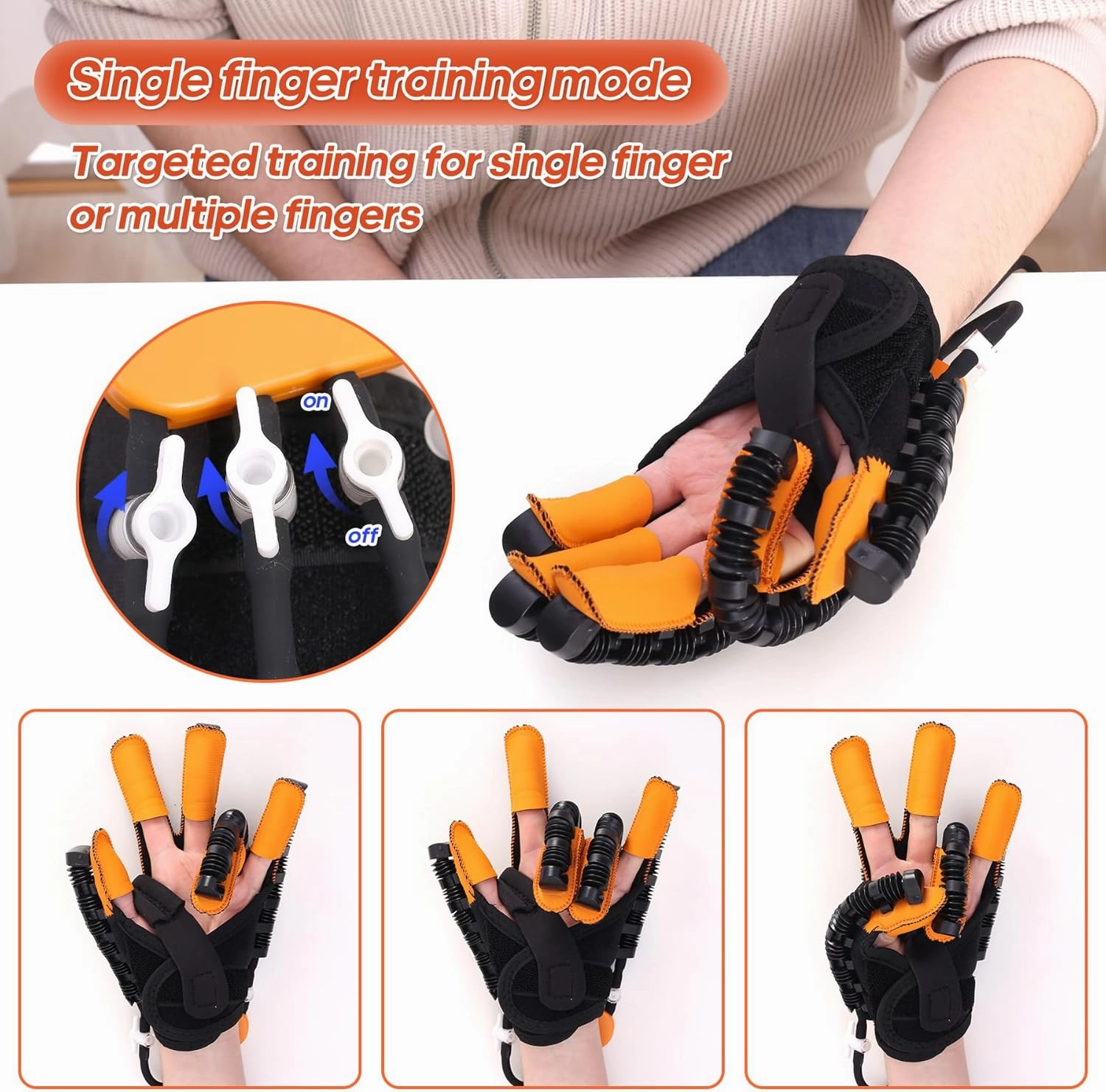 Rehabilitation Robot Gloves Hand Stroke Recovery Equipment with USB Chargeable
