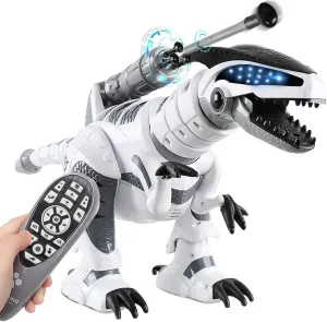 Remote Control Dinosaur Smart Robot Wildlife RC Robotic Electronic Pets, Interactive Intelligent Touching Robotic Walking Dancing Singing Dinosaur Toy