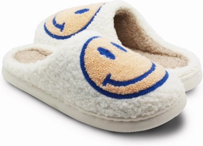 Retro Fuzzy Face Slippers for Women Men, Lightweight Slip-on Soft Fluffy Warm Couple Style Casual Cute Cozy Indoor Outdoor House Memory Foam Happy Face Slippers