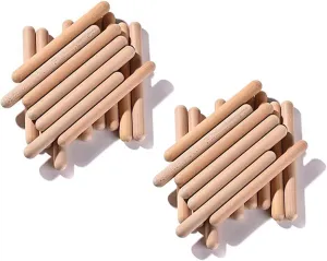 Rhythm Music Lummi Sticks for Kids, 32 Pack Sticks with Carry Bag, 8 Inch Children Musical Toy