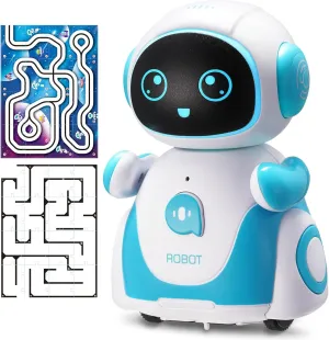 Robot Toys for Boys, Rechargeable Smart Robots for Kid, Intelligent Robot with Touch Sensor, Dancing, Recording, Path Finding,Shining LED Eyes for 3,4,5,6 Year Old