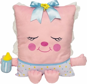 Rock A Bye Baby - 2-in-1 Toy & Pillow, 80's Nostalgic Plush Pal Reimagined, Soft Stuffed Rectangular Character, Cozy Nap & Play Design