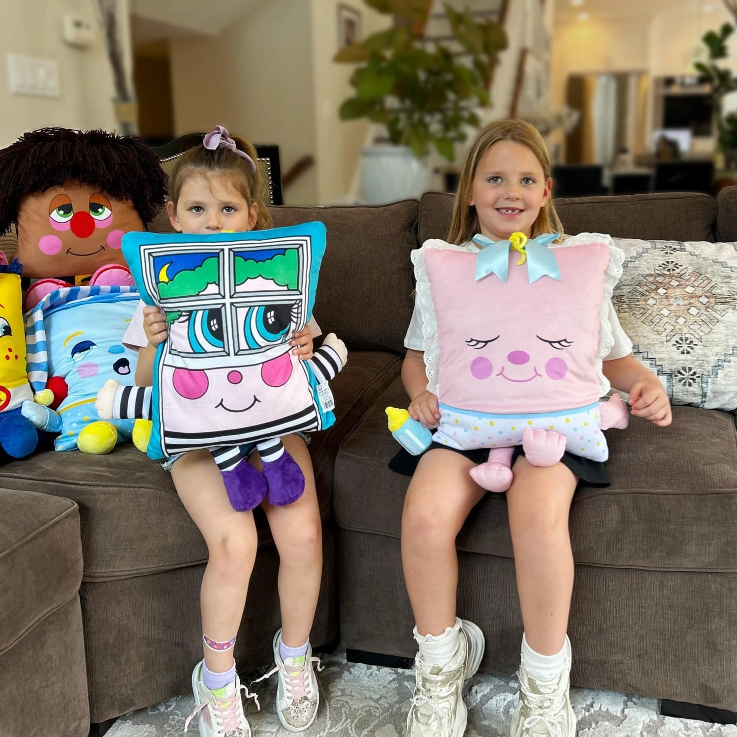 Rock A Bye Baby - 2-in-1 Toy & Pillow, 80's Nostalgic Plush Pal Reimagined, Soft Stuffed Rectangular Character, Cozy Nap & Play Design