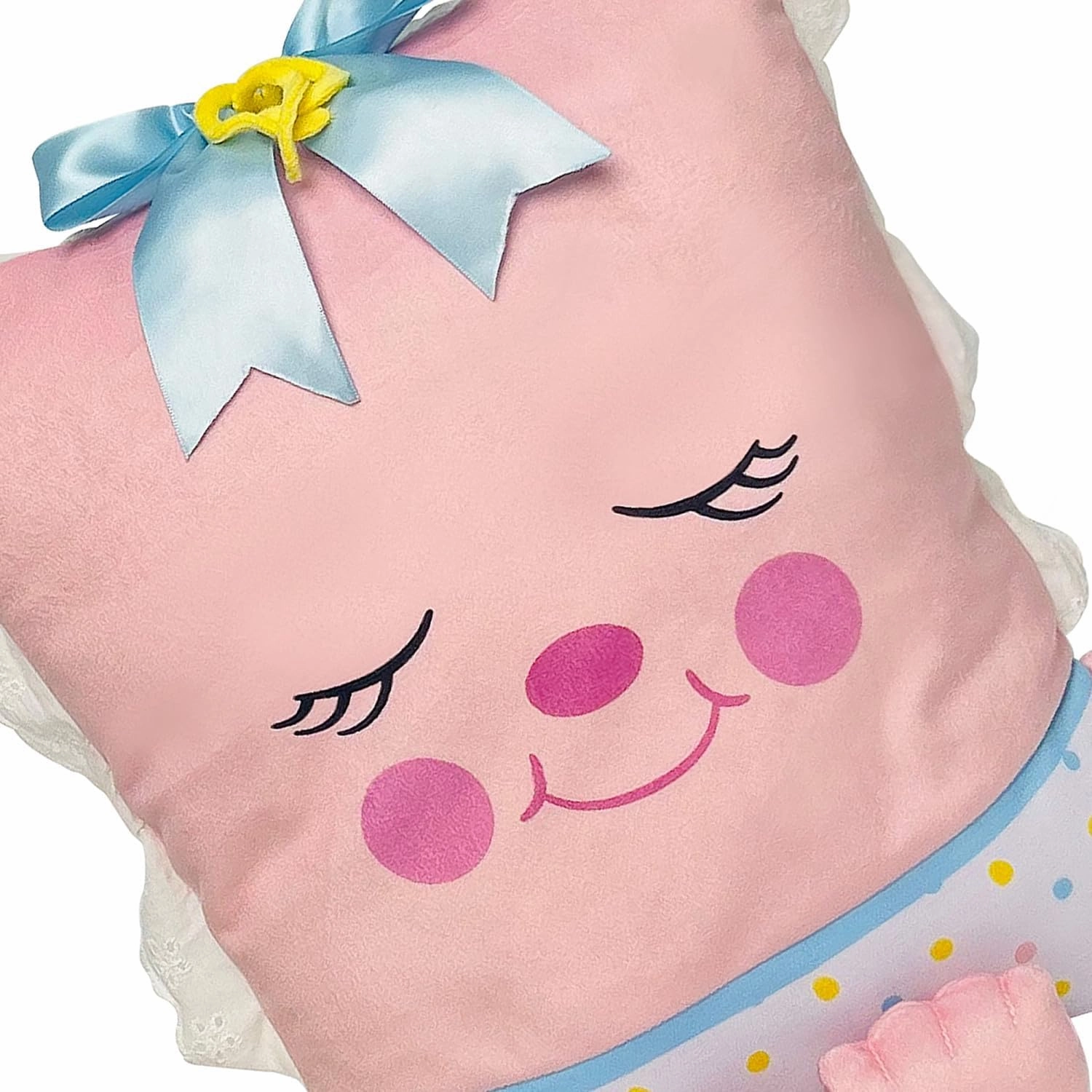 Rock A Bye Baby - 2-in-1 Toy & Pillow, 80's Nostalgic Plush Pal Reimagined, Soft Stuffed Rectangular Character, Cozy Nap & Play Design