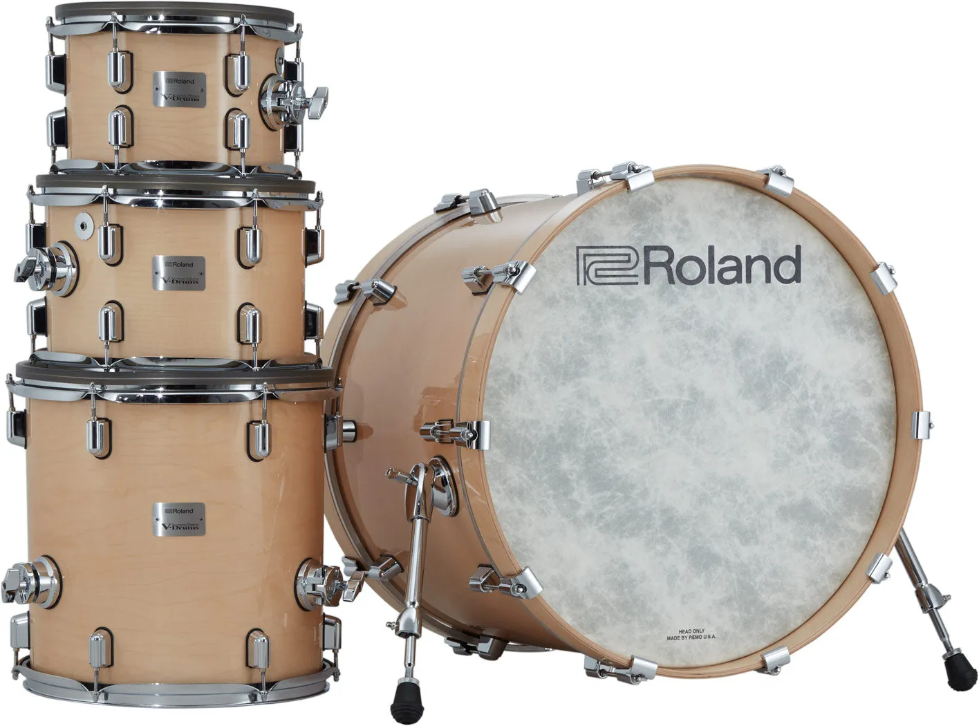 Roland V-Drums Acoustic Design VAD706GN Electronic Drum Set - Gloss Natural