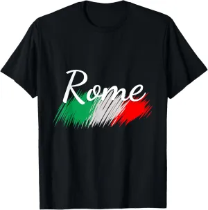 Rome Italy Flag Roma Italia Souvenir Matching Italian T-Shirt