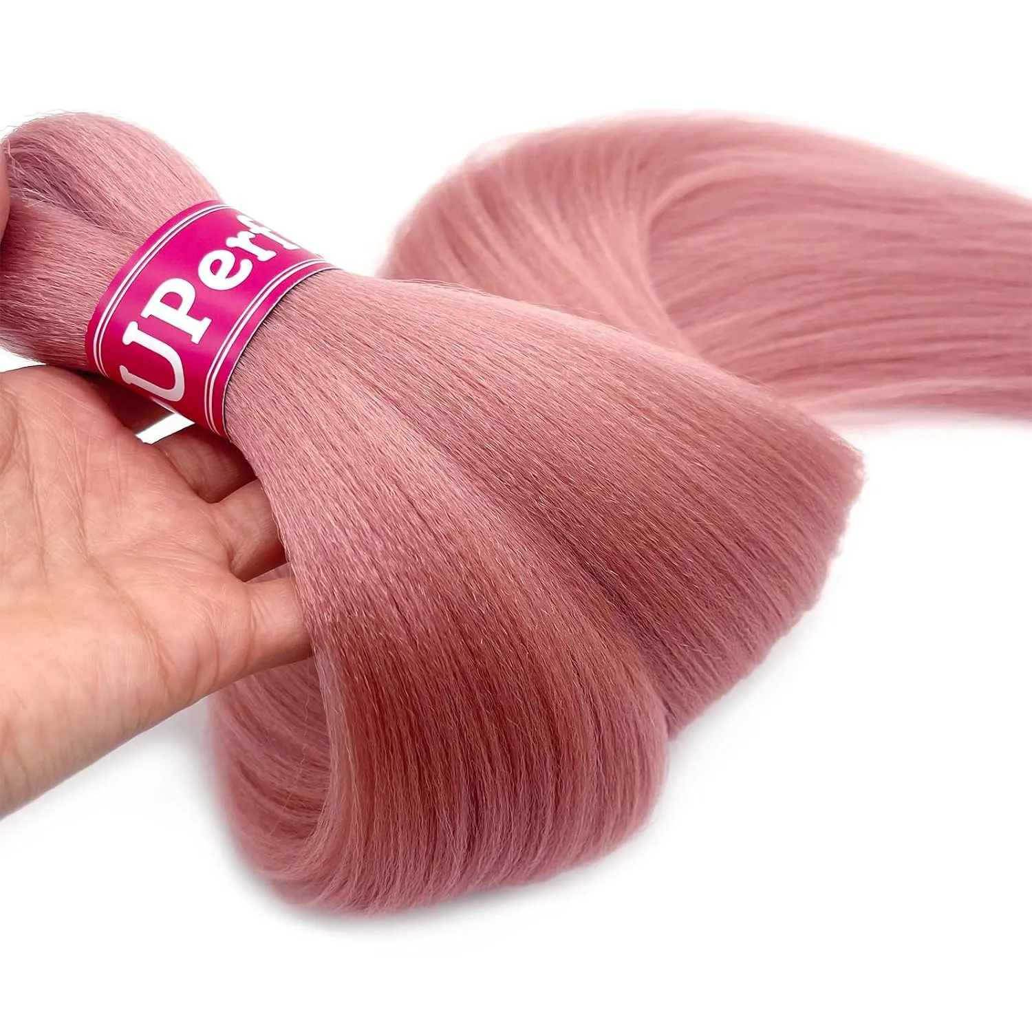 Rose Gold Braiding Hair Extensions for Braids Kanekalo Braiding Hair Pre Stretched Kids Knotless Jumbo Colored Prestretched Braiding Hair 26 inch 6 Bundles