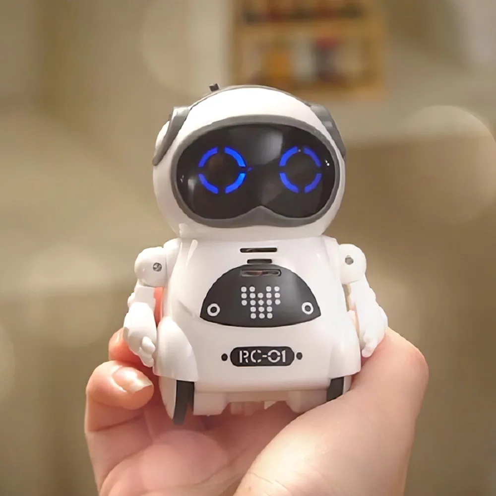 Royaleva Pocket RC Robot - Interactive Mini Toy with Dance, Sing, Talk Features