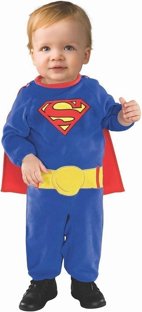 Rubie's Superman Classic Baby/Toddler Costume Romper with Removable Cape