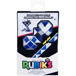 Rubik’s Connector Snake, Two-Pack Cubes 3D Puzzle Game Stress-Relief Fidget Toy Activity Cube Travel Game Gift Idea, for Adults and Kids Ages 8 and up