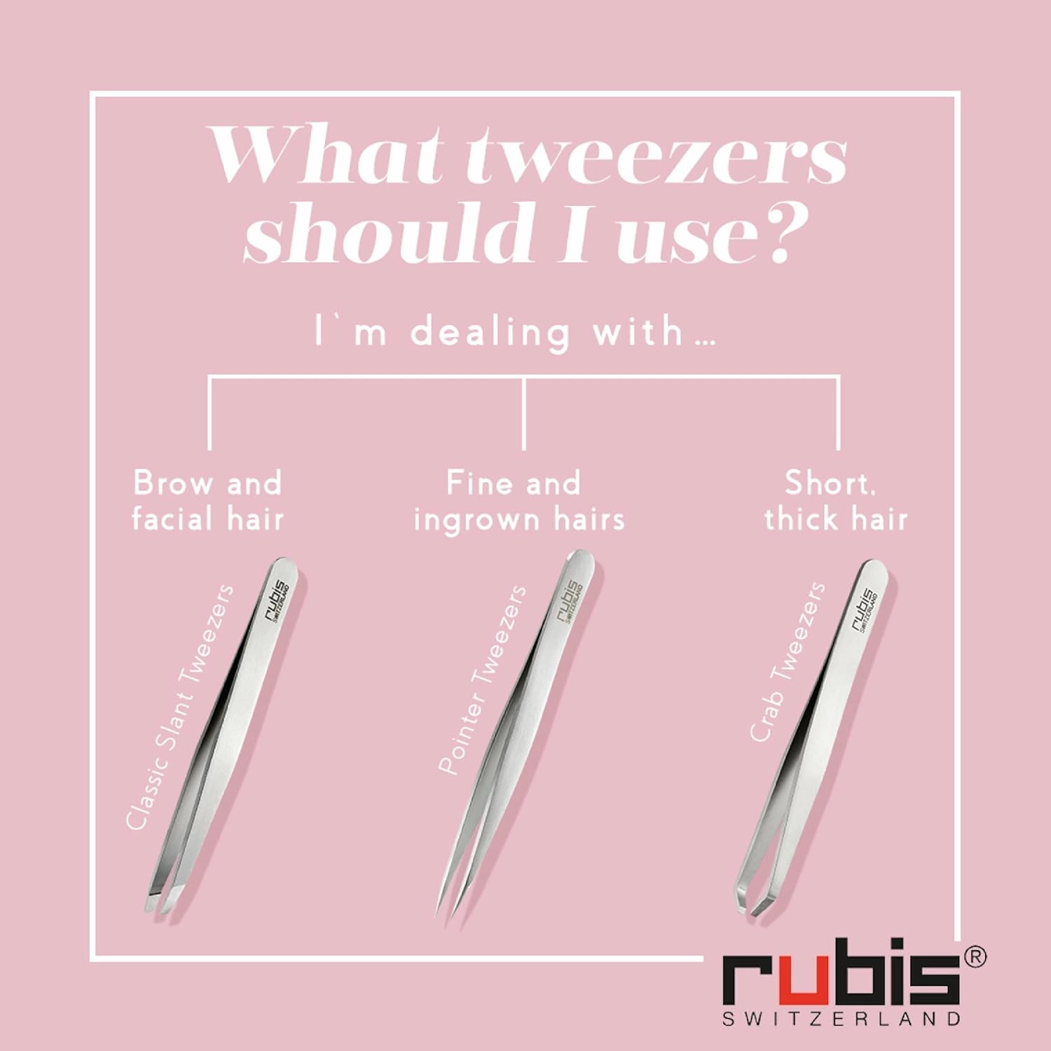 Rubis Classic Ski Jumper Stainless Steel Slanted Tweezers for Precise Eyebrows and Hair Removal, The Emoji Collection,1K131S, Orange