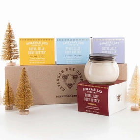 Savannah Bee Company Ultimate Honey Infused Body Butter Collection: Ultra Rich and Deeply Moisturizing Blend of Original, Rosemary & Lavender, Chamomile & Myrrh, and Tupelo Honey - (6.7 Oz Each)