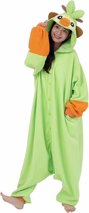 SAZAC Kigurumi - Pokemon - Grookey - Onesie Jumpsuit Halloween Costume