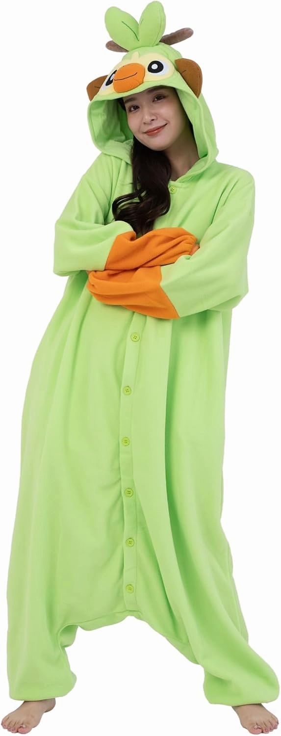 SAZAC Kigurumi - Pokemon - Grookey - Onesie Jumpsuit Halloween Costume