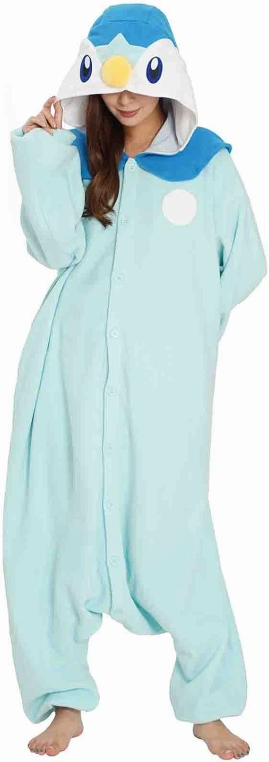 SAZAC Kigurumi - Pokemon - Piplup - Onesie Jumpsuit Halloween Costume
