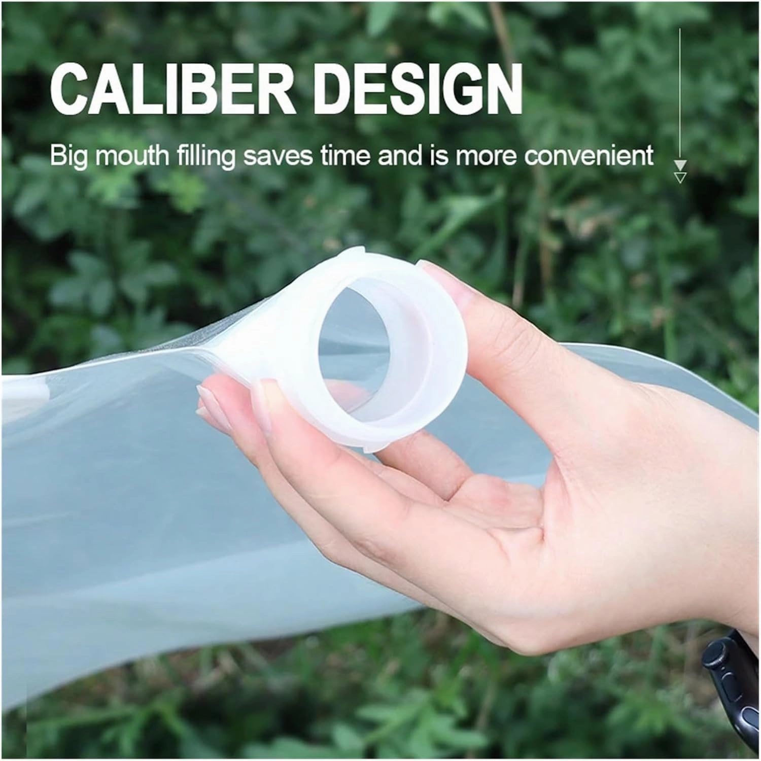 SBTRKT 2.5/5/10L Foldable Portable Drinking Water Bag Outdoor Camping Hiking Water Storage Bag Thickened Large Capacity Water Container (Color : 2.5L-Transparent)