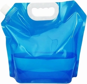 SBTRKT 2.5/5/10L Foldable Portable Drinking Water Bag Outdoor Camping Hiking Water Storage Bag Thickened Large Capacity Water Container (Color : 2.5L-Transparent)