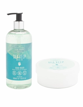 Sea Kelp Scottish Fine Soaps, 8.5 fl oz Body Lotion and 16.9 fl oz Hand Wash Set
