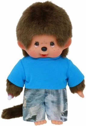 Sekiguchi Monchhichi Boy Street Fashion Plush Doll - Blue