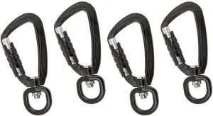 Set of 2 Self Locking Carabiner Hooks for Hiking