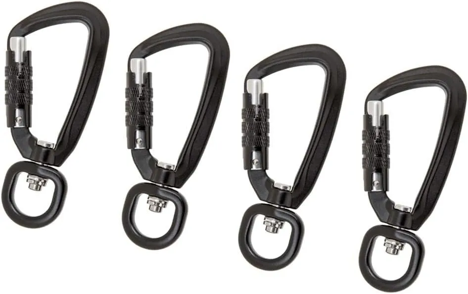 Set of 2 Self Locking Carabiner Hooks for Hiking