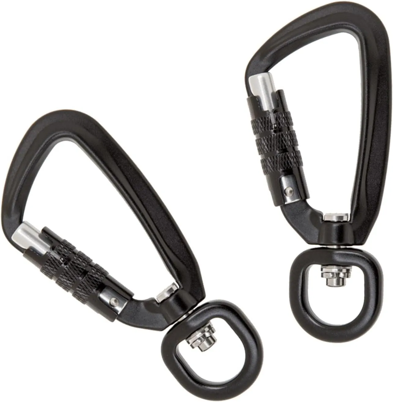 Set of 2 Self Locking Carabiner Hooks for Hiking