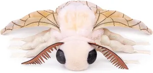 Silk Moth Plush Simulation Toy, Cute Yellow Silk Moth Toy, Soft Plush Animal Silk Moth Toy Collection, Flying Animal for Boys and Girls 16in, Medium