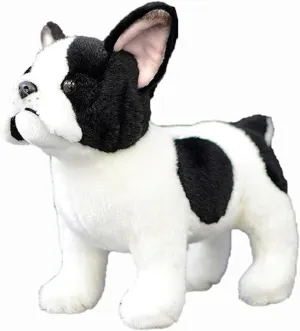 Simulation French Bulldog Plush Toy, Lifelike Bulldog Stuffed Animals, Dog Plush Toy Cute Soft Dog Toy Gifts for Kids10 Inches Long…