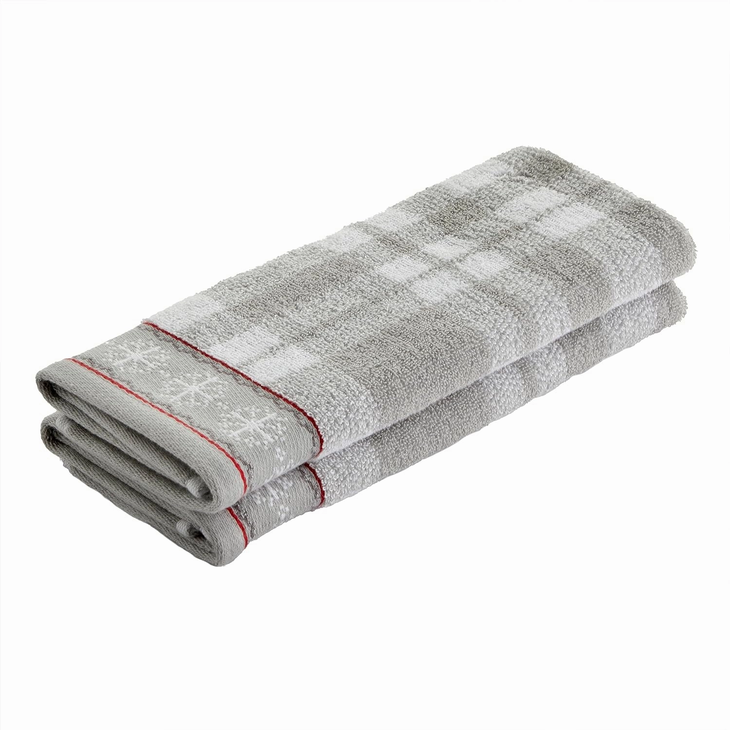 SKL Home Winter/Christmas Whistler Plaid Hand Towel Set for Bath/Kitchen/Bar & Gift, 16" x 25", 2 Count