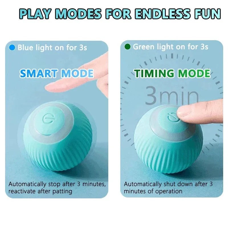 Smart Rolling Interactive Cat Ball – Automatic Fun & Exercise!