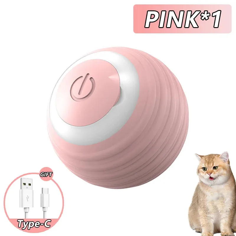 Smart Rolling Interactive Cat Ball – Automatic Fun & Exercise!