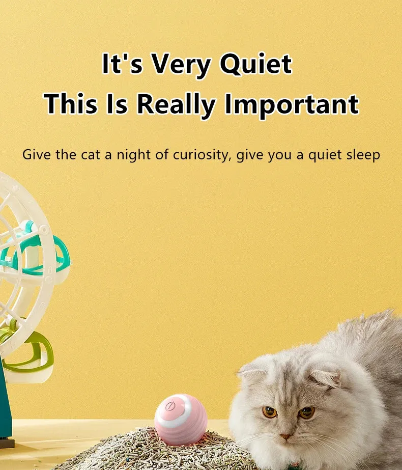 Smart Rolling Interactive Cat Ball – Automatic Fun & Exercise!