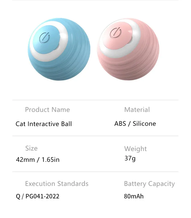 Smart Rolling Interactive Cat Ball – Automatic Fun & Exercise!