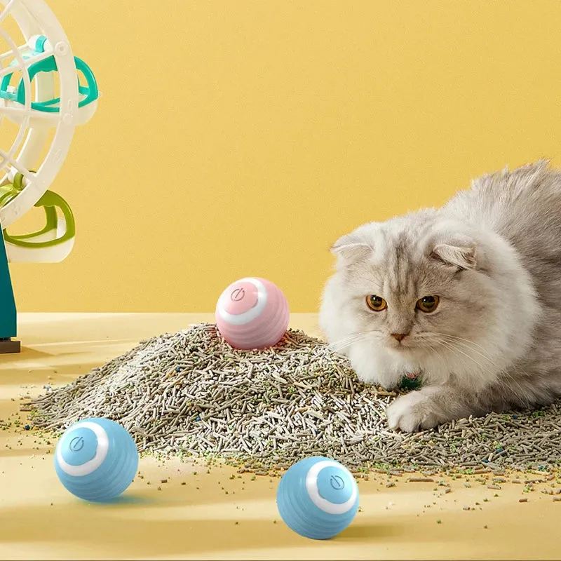 Smart Rolling Interactive Cat Ball – Automatic Fun & Exercise!