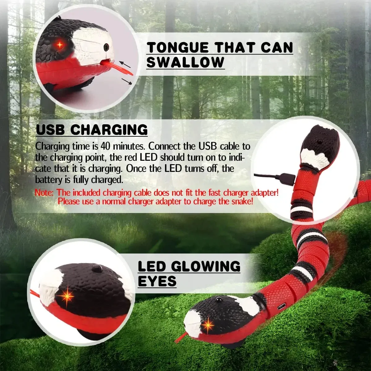Smart Sensing Snake Toy