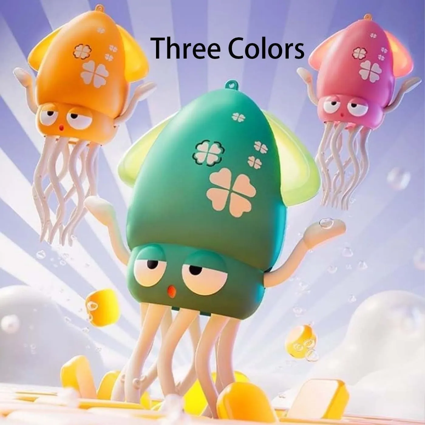 Smart Tentacle Explorer, Dancing Octopus Toy, Electric Dancing Wiggly Wonder Octopus Toy with Auto Obstacle Avoidance, USB Rechargeable with LED Lights & Music, Interactive Robotic Playful (Green)
