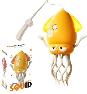 Smart Tentacle Explorer, Electric Dancing Octopus Toy, Magic Dancing Octopus Toy, Crawling Dancing Obstacle Sensor Toys with Lights & Music Sensor for Indoor Play (Yellow)