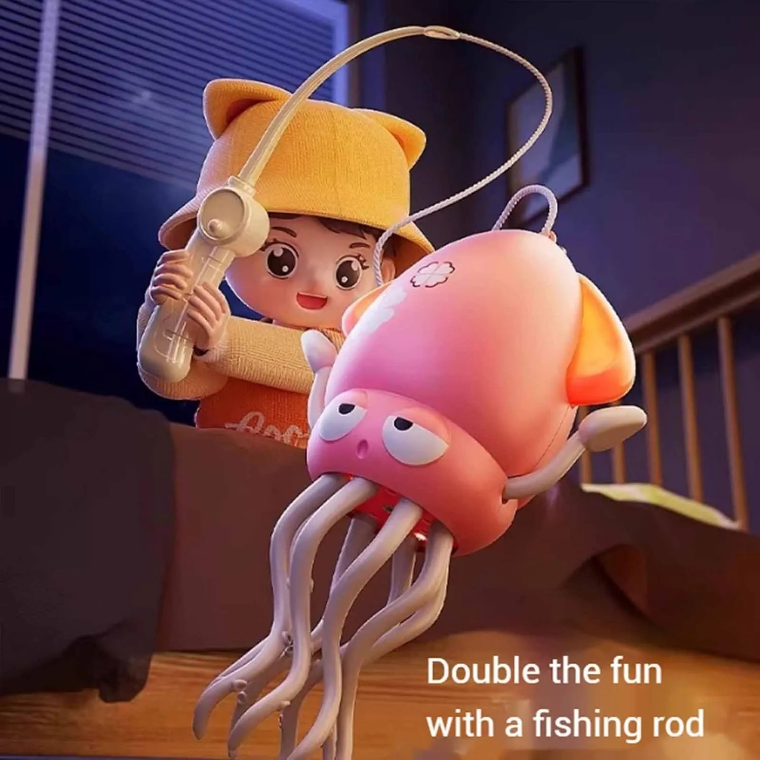 Smart Tentacle Explorer, Wiggly Wonder Octopus, Crawling Automatic Obstacle Sensor Toys, Electric Playful Dancing Squid Toy, Crazy 8-Leg Auto-Dance Octopus Toy, With LED Lights & Music (B01 green)