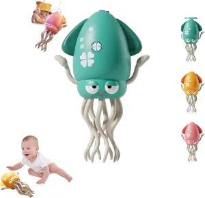 Smart Tentacle Explorer, Wiggly Wonder Octopus, with Obstacle Avoidance, Lights & Music, Playful Octopus Toy, Rechargeable Dancing Octopu Toy for Kids & Pets (Green)