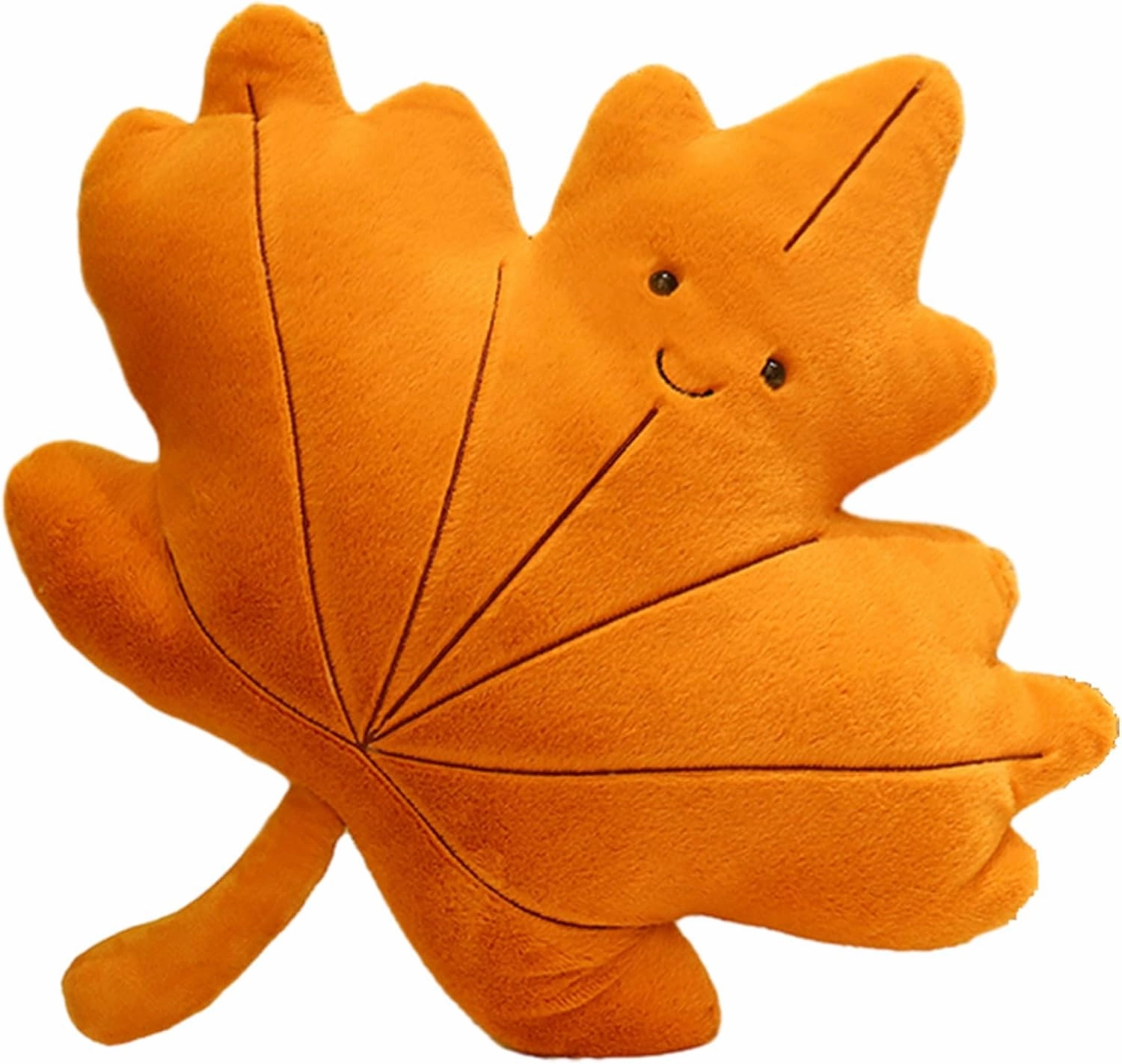 Soft Plush Maple Leaf Pillow Stuffed Maple Leaf Animal Plush Toy Maple Leaf Plushies Home Decor for Lover in Birthday and Holiday, 16 Inch