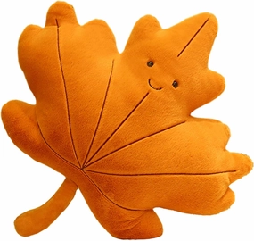Soft Plush Maple Leaf Pillow Stuffed Maple Leaf Animal Plush Toy Maple Leaf Plushies Home Decor for Lover in Birthday and Holiday, 16 Inch