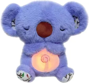 Soothing Koala Bear Plush Toy- Companion with Sensory Details Musical Lighting and Breathing Rhythm Stress and Anxiety Relief