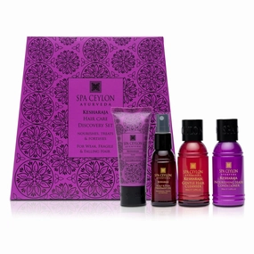 SPA CEYLON Kesharaja Hair Care Discovery Set | Weak, Fragile & Falling Hair Solution | Shampoo & Conditioner, Hair Mask, Hair Oil | Nourish, Strengthen & Promote Hair Growth