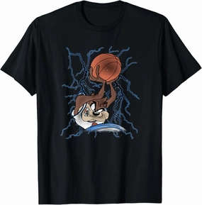 Space Jam Tasmanian Devil Vintage Classic Lightning Dunk T-Shirt