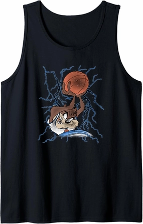 Space Jam Tasmanian Devil Vintage Classic Lightning Dunk Tank Top