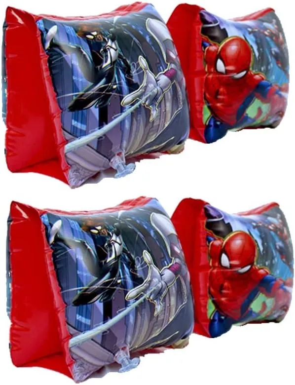 SPDRMN ARM Floats 2 Pack Bundle. Inflatable Arm Floats Bands, Water Wings, Swimming Arm Ring Floatie for Children, Kids 3 