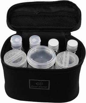 Spice Container Set for Camping with Portable Dispenser and Waterproof Bag Organize Your Seasonings