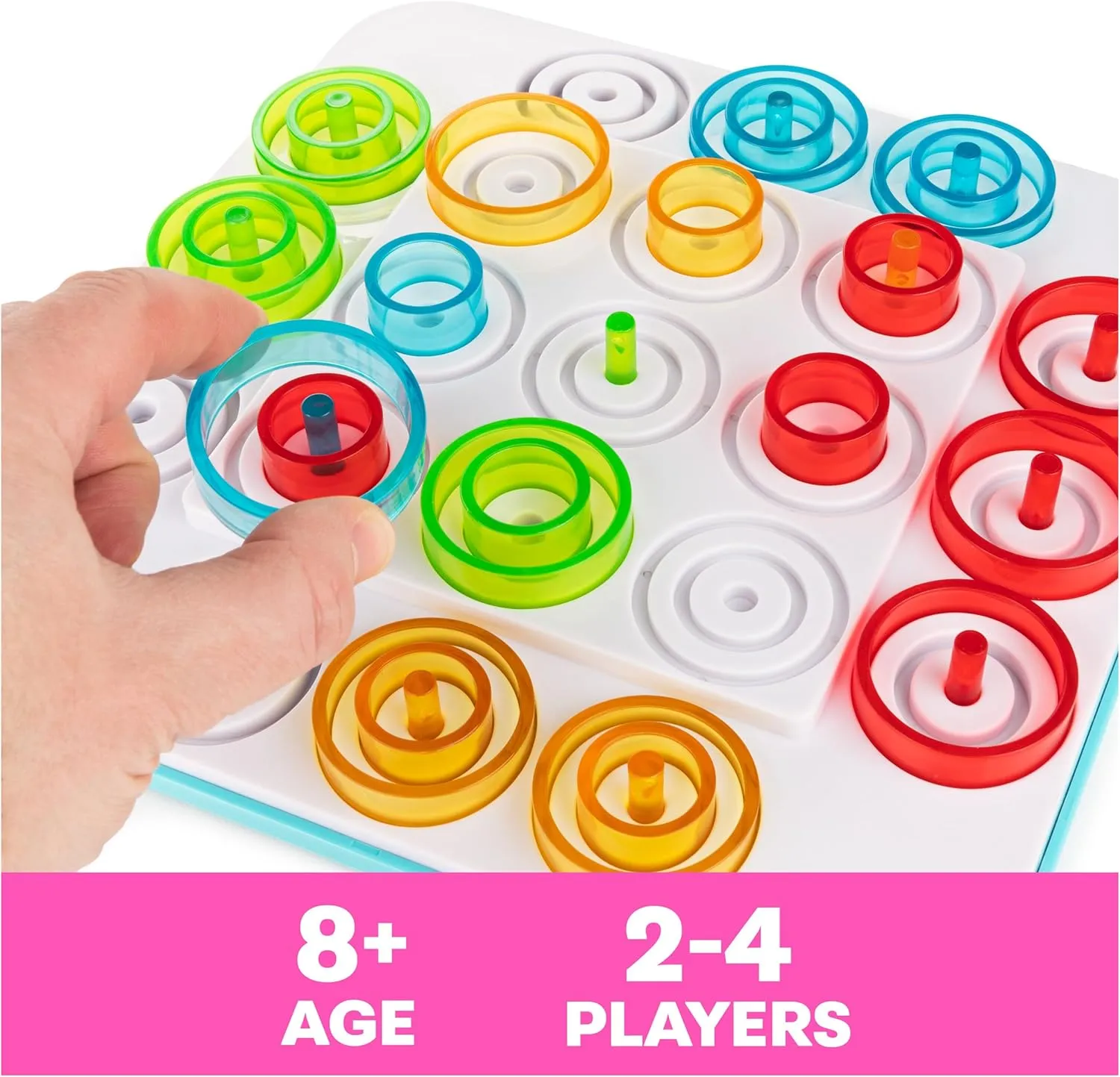 Spin Master Games, Otrio Strategy-Based Board Game, Classic Game, Kids Games, Family Game Night for Ages 8 